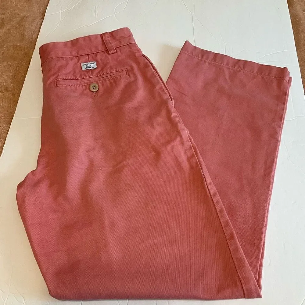 Vineyard Vines Girls 14 Salmon Pants. Preppy. Nantucket Red.